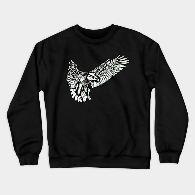 Eagle Crewneck Sweatshirt by Nimmersatt